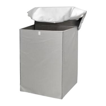 Imagem de YWJLQH Capa para lavadora/secadora de roupas com carregamento superior, proteção para área externa da lavanderia, premium, fácil de usar, à prova d'água, L
