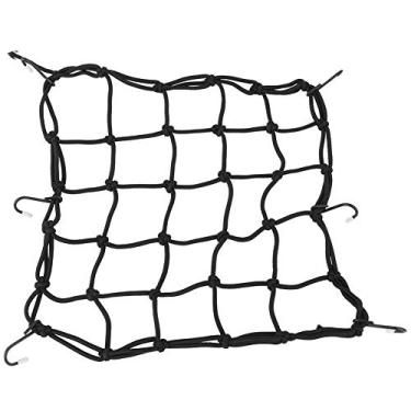 Imagem de Motocicleta Bicicleta Bicicleta Bagagem Capacete Cargo Net Storage Bag Mesh Web com 6 ganchos para uso ao ar livre