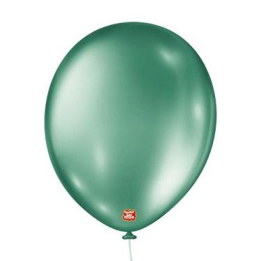 Imagem de Balão de Festa Metallic - Verde - Balões São Roque - Rizzo Balões, 25 