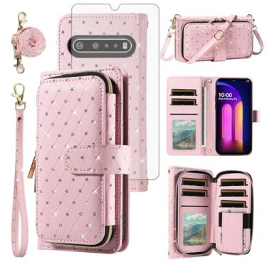 Imagem de Asuwish Capa de telefone para LG V60 ZSZXLLB EUA rosa