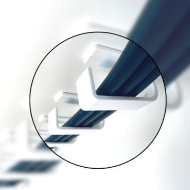 Imagem de 20 Passa fio Kit Organizador De Cabos para Esconder Fios embaixo de Mesa Setup Gamer Home Office(Branco)