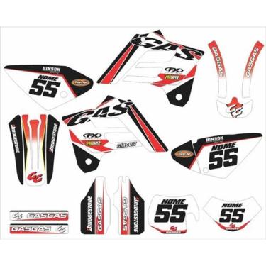 Imagem de Kit Adesivos Moto Cross Trilha Gas Gas Ec 250 2002/2006 16