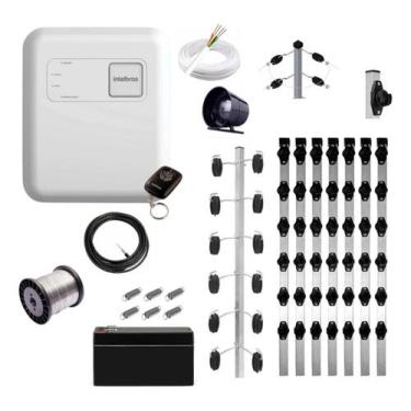 Imagem de Kit Cerca Elétrica Industrial Intelbras Haste 15m 6 Isolador
