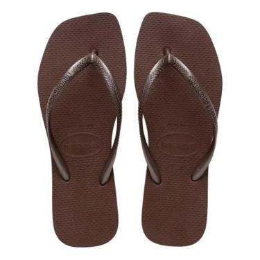 Imagem de Chinelo Havaianas Slim Square Marrom Café 41/42