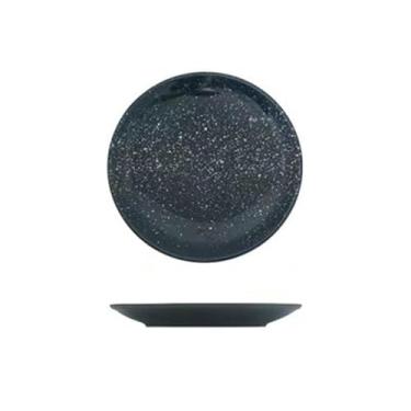 Imagem de Prato redondo de cerâmica de 30 cm simplicidade doméstica japonesa - 8 pratos rasos [mar nebuloso]