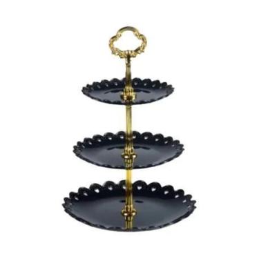 Imagem de Suporte de Bolo de 3 Andares em Plástico - Bandeja para Doces, Sobreme
