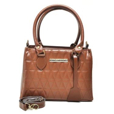 Imagem de Bolsa Feminina Média Transversal Tote Metalasse - Manuela Marques , Ma