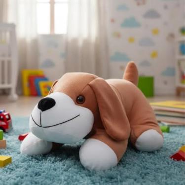 Imagem de Cachorrinho Pelúcia 43cm Antialérgico Caramelo