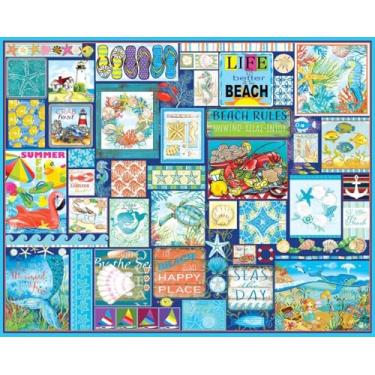 Imagem de White Mountain Quebra-cabeças - Seas The Day - Quebra-cabeça de 1000 peças para adultos e crianças - Atividade familiar divertida - 61 cm x 76 cm