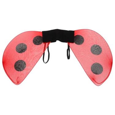 Imagem de LOGOFUN Ladybug Wings Red Mesh Halloween Costume Accessories for Children Dress Up Birthday Wedding Party Supplies