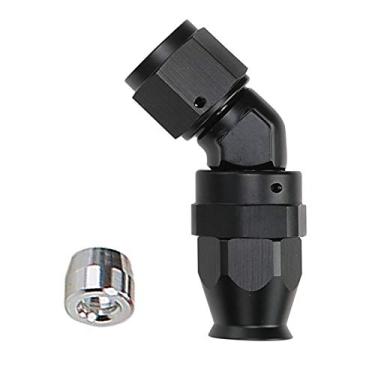 Imagem de 45 mangueira de teflon forjadaAC PERFORMANCE 4AN preto PTFE6045-04_BK