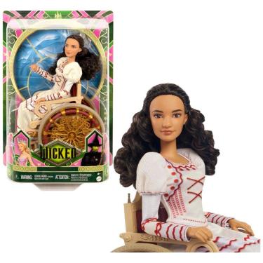Imagem de Boneca Wicked Nessarose com Acessórios, Cabelo Cacheado e Visual de Baile, Mattel