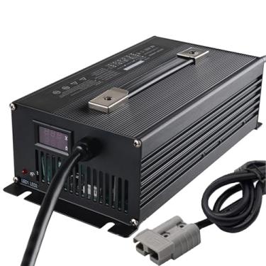 Imagem de Lzyjckh Carregador de Bateria para Empilhadeiras 12V/24V/36V/48V/60V/72V Carregadores de Bateria de Chumbo-Ácido de 1500W com Plugue Anderson de 120A/175A,48v 25a black,175A Anderson
