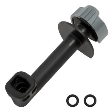 Imagem de Encaixe de tubo de saída de ângulo de lavadora de pressão para K2/K3 fácil instalação limpador de alta pressão peça de substituição de tubo de saída de cotovelo com braçadeira (preto)