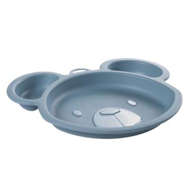 Imagem de Pratinho Com Divisória Lúdico Para Bebê Criança Introdução Plasútil Ursinho Menino Menina (Urso)