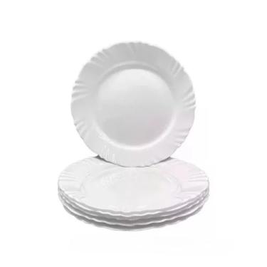 Imagem de Prato Raso, Prato de Sobremesa Conjunto de Pratos Rasos – ElegâNcia E ResistêNcia para o Dia a Dia(12 unidades)