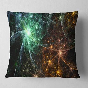 Imagem de Sala de estar, sofá, almofada de alta qualidade + capa de almofada impressa em ambos os lados 66 cm x 66 cm da Designart