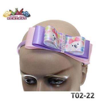 Imagem de Tiara Arquinho Personagem Kit 10 Unidades - Mundo das Meninas, roxo