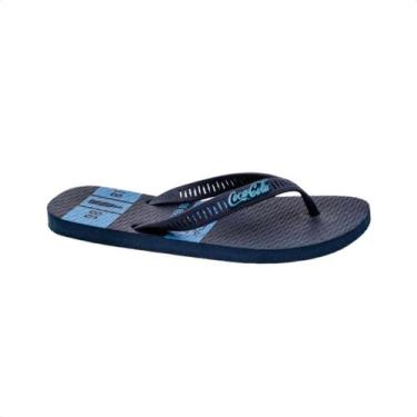 Imagem de Chinelo Masculino Dedo Coca Cola Capron Azul, Marinho, Marinho, 39/40