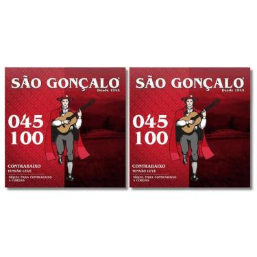 Imagem de Kit 2 Encordoamento Baixo 4 Cordas 0.045 - 0.1 São Gonçalo