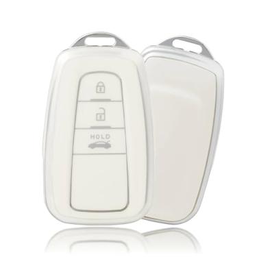 Imagem de Capa protetora para chave de carro com 2/3 botões para Toyota Prius Camry Corolla CHR C-HR RAV4 Land Cruiser Prado Hilux Key Fob