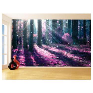 Imagem de Papel De Parede Floresta Encantada Árvore Luz 3,5M Xna222 - Você Decor