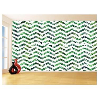 Imagem de Papel De Parede 3D Sala Chevron Zig Zag Listras 3,5M Zig95 - Você Deco
