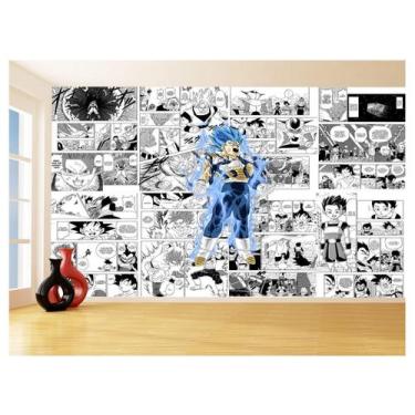 Imagem de Papel De Parede Dragon Ball Vegeta Blue Anime 3,5M Dbz705 - Você Decor