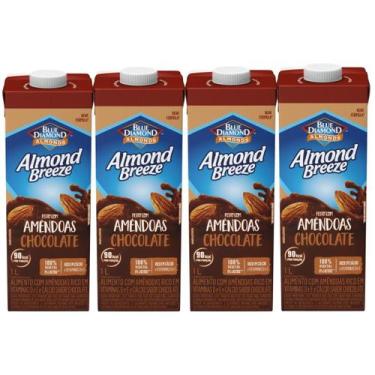 Imagem de Kit 4 Bebidas Vegetal Almond Breeze Chocolate 1l