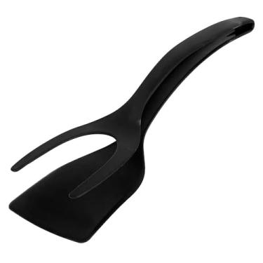 Imagem de Pegador Espátula Multiuso para Ovos, Bifes e Panquecas – Utensílio 2 em 1, Fácil de Usar, Antiaderrapante e Ideal para Virar, Servir e Manipular Alimentos na Cozinha