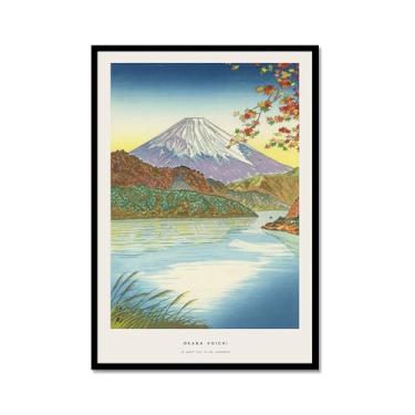 Imagem de Pôster Hasui Kawase Ohara Koson Impressões Katsushika Hokusai Pintura em Tela Onda Japonesa Arte de Parede Hiroshige Imagens para Decoração de Casa (SKU13,40.6 x 61.0 cm = (40 x 60 cm), moldura de