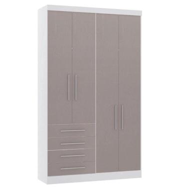 Imagem de Guarda Roupa Modulado 134,50cm 4 Portas E 4 Gavetas Alpes Luciane Móveis