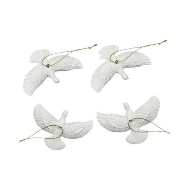 Imagem de Pombas Da Paz Em Resina, Enfeites De Natal, 1-6 Peças, Presente De Ami