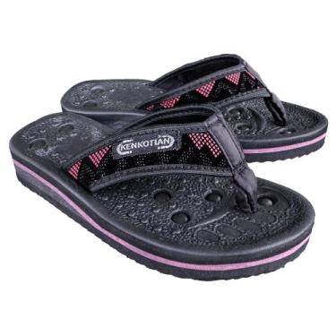 Imagem de Chinelo Dedo Magnético Feminino Ortopédico Infravermelho Má Circulação