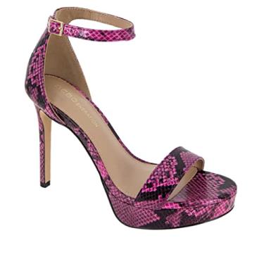 Imagem de BCBGeneration Plataforma feminina Nallah, Viva Pink Snake, 37