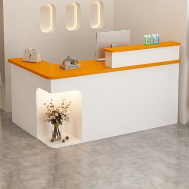 Imagem de Mesa de recepção, recepção, recepção pequena, balcão de loja, mesa de recepção em forma de L, balcão de caixa, balcão de recepção, mesa de recepção de salão, mesa de recepção em pé, mesa de recepção