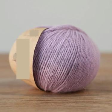 Imagem de JGHITROME Mohair fio de lã de caxemira fio de crochê fofo 1 peça = 50 g 175 m fio de lã para tricô à mão suéter macio cachecol chapéu crochê (14)