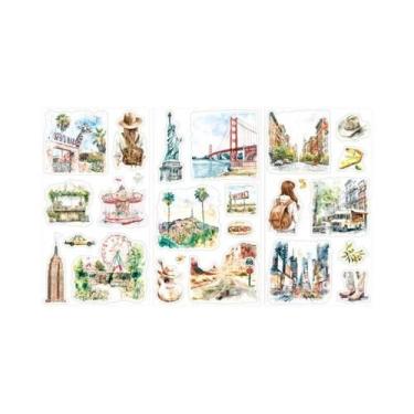 Imagem de 6 Adesivos De Material Duplo Mr. Paper, 6 Estilos, Decoração Criativa 