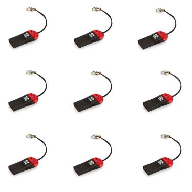 Imagem de Kit 9 X Mini Leitor Cartão De Memória Multi Card Usb 2.0