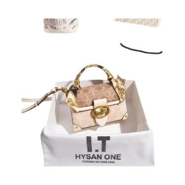 Imagem de Bolsa Feminina Pequena De Cores Contrastantes, Minimalista E Fashion, 