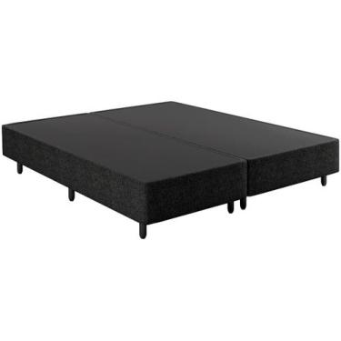 Imagem de Cama Box Base King Size Suede(1.86X1.98) - GENKI KENKO, PRETO