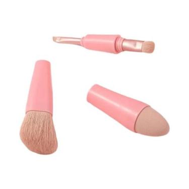 Imagem de Pincel De Maquiagem Multifuncional Portátil 4 Em 1, Corretivo, Blush, 