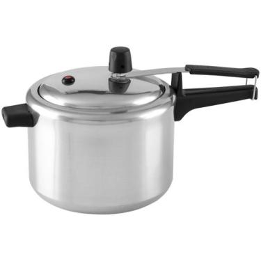 Imagem de Panela De Pressão 4 Litros Polida Alumínio Antiaderente Panelux, 4L, P