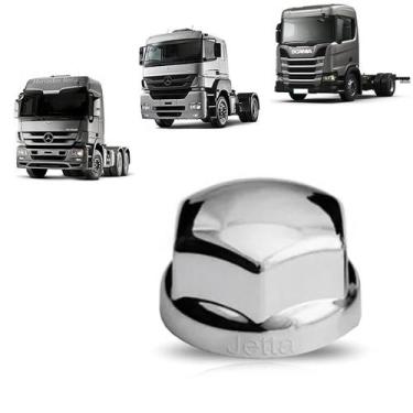 Imagem de CAPA DE PORCA ACTROS AXOR SCANIA 30mm 20 Unidades PROMOÇÃO - JETTA