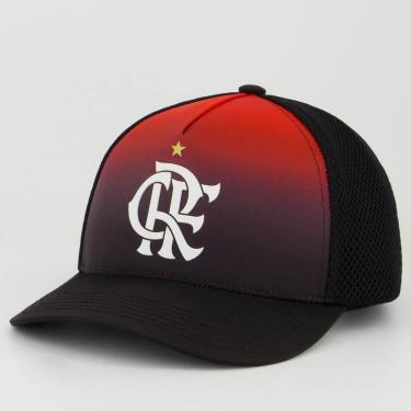 Imagem de Boné Flamengo Americano Preto e Vemelho-Unissex