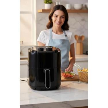 Imagem de Fritadeira Elétrica Air Fryer 3,5L 1400W Preta 220v - Congratulations 