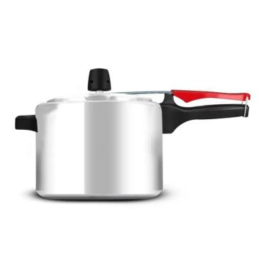 Imagem de Panela de Pressão Eco Cozimento Rápido Alumínio sem Revestimento 4,5L Prata Sistema Triplo