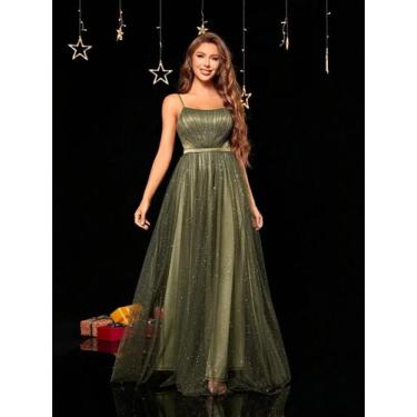 Imagem de Vestido De Festa Com Saia Plissada E Detalhes Em Lantejoulas Prateadas