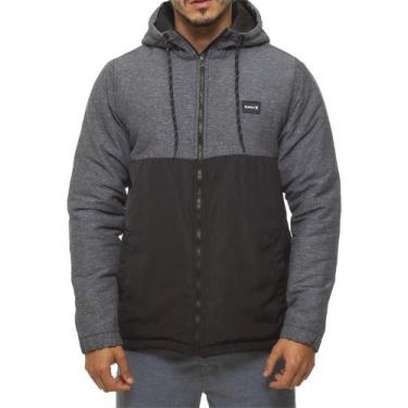 Imagem de Jaqueta Hurley Block Oversize WT23 Masculina Preto, Preto, 4G