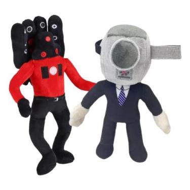 Imagem de Skibidi Toilet Kit 2 Pelúcias Rádio Titã E Câmera Gigante